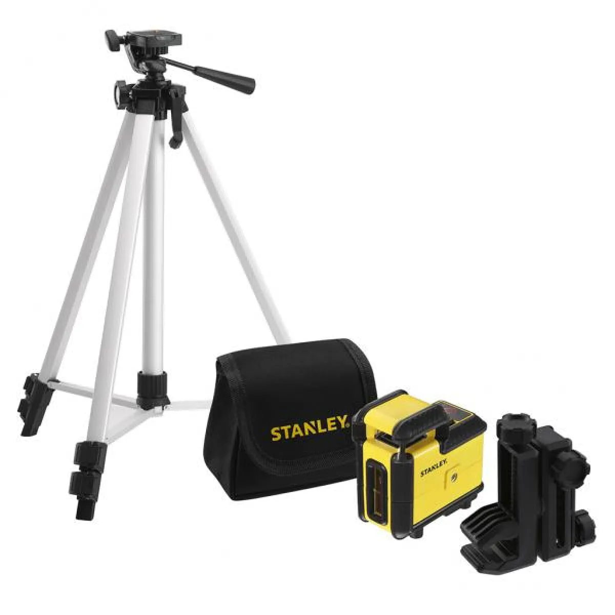 Stanley - Kit Niveau laser 360° Rouge CROSS360 avec Trépied + Sac de transport