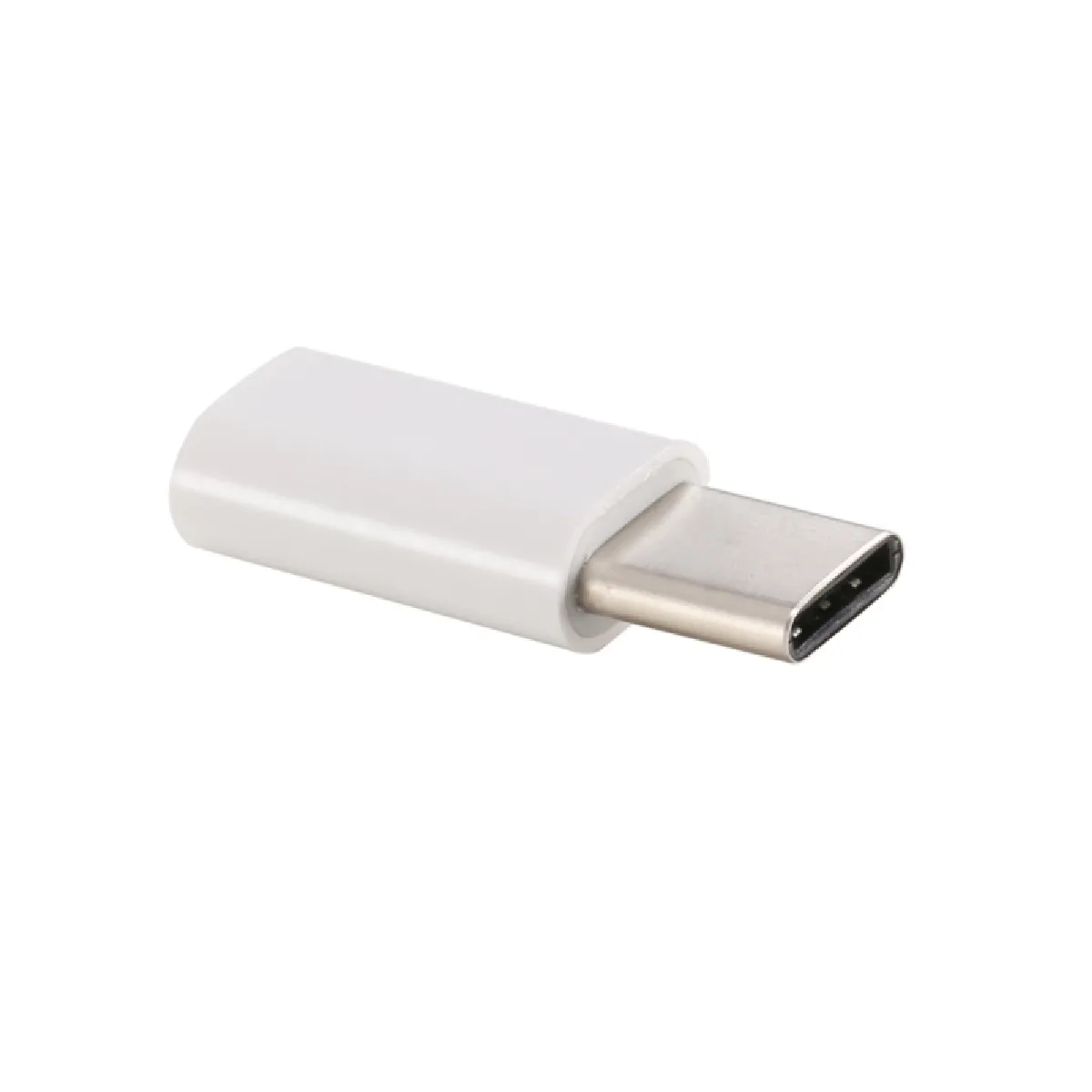 Câble blanc pour Samsung Galaxy S8 & S8 + / LG G6 / Huawei P10 & P10 Plus / Xiaomi Mi6 & Max 2 et autres Smartphones USB-C / Type-C 3.1 Mâle à Micro USB Adaptateur Convertisseur Femelle, Longueur: 3cm,