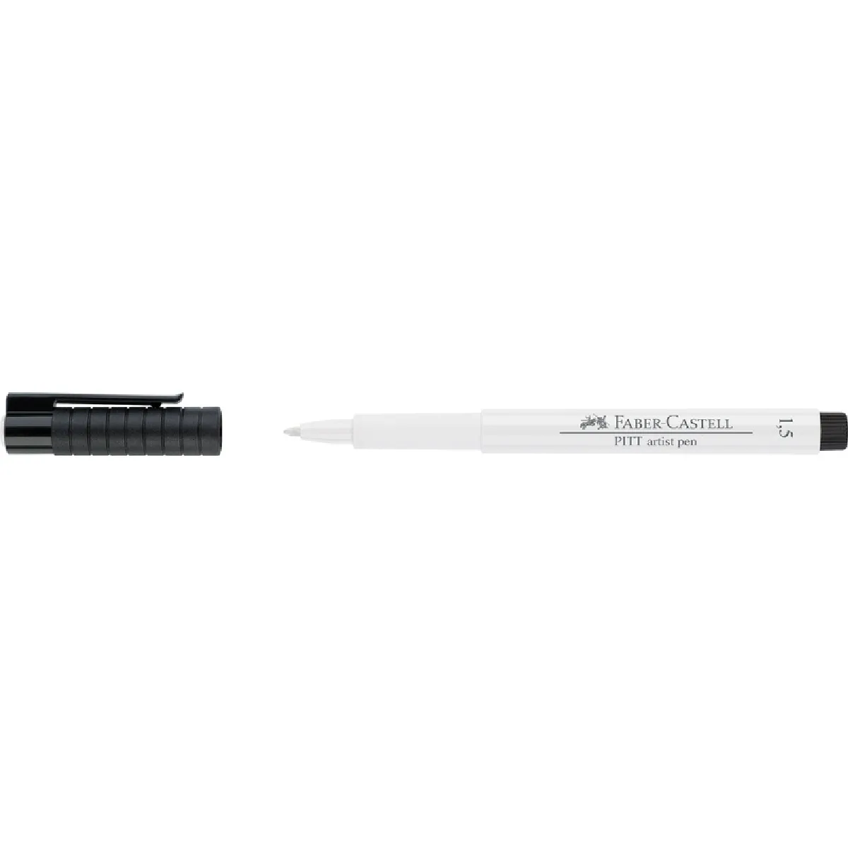 FABER-CASTELL Feutre PITT artist pen, blanc ()