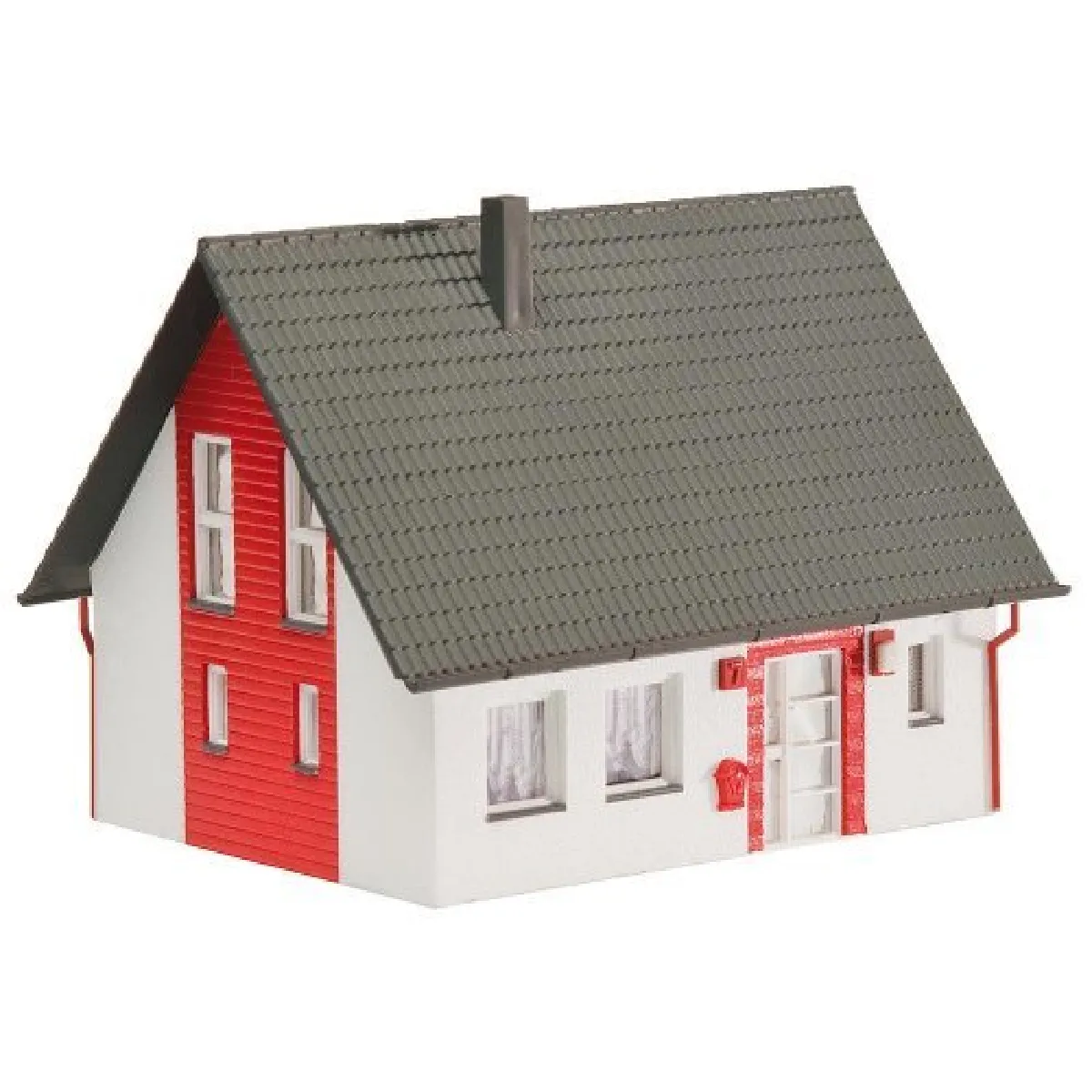 Faller 130315 Single-Family HouseHO Scale Building Kit Red