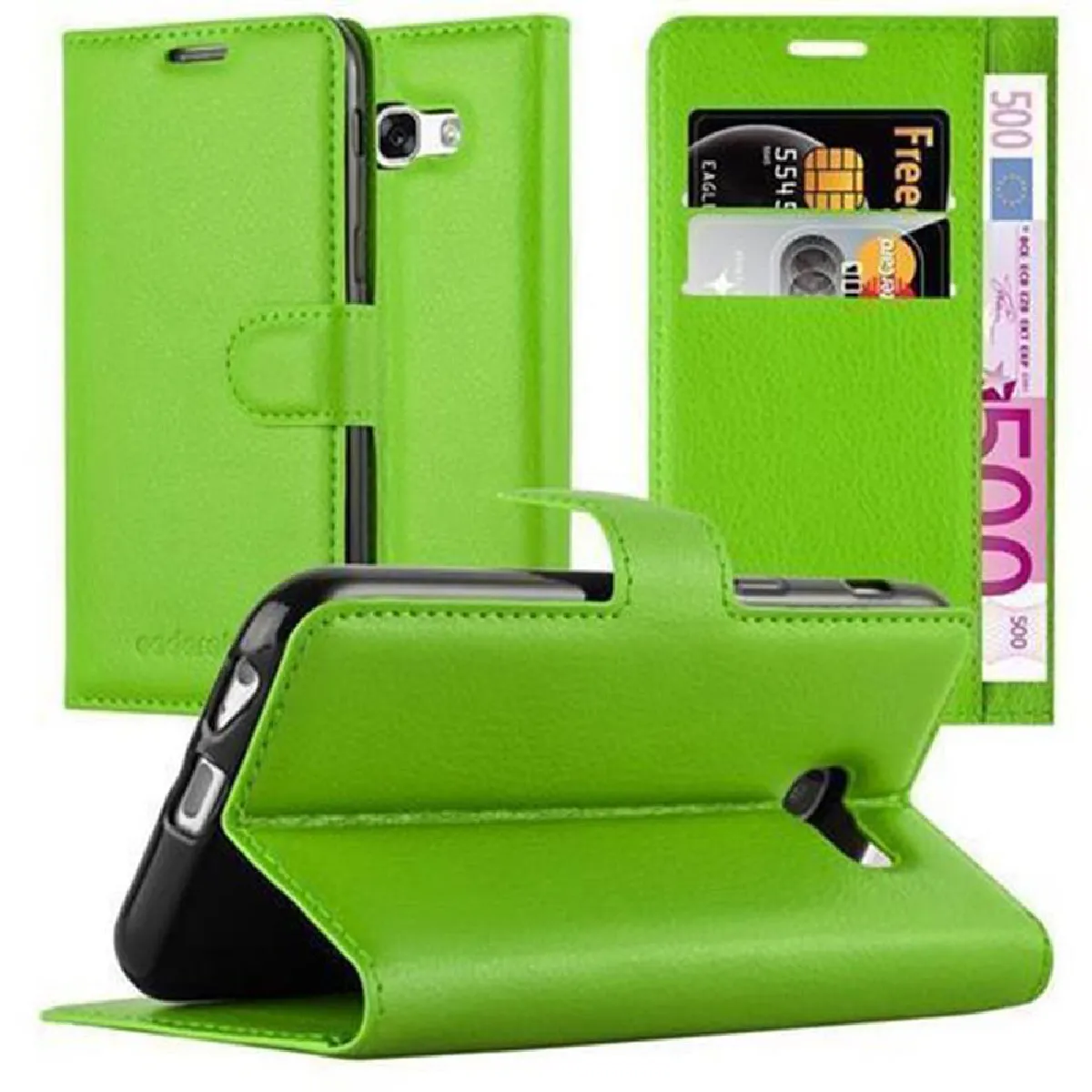 Coque Samsung Galaxy A3 2017 Etui en Vert