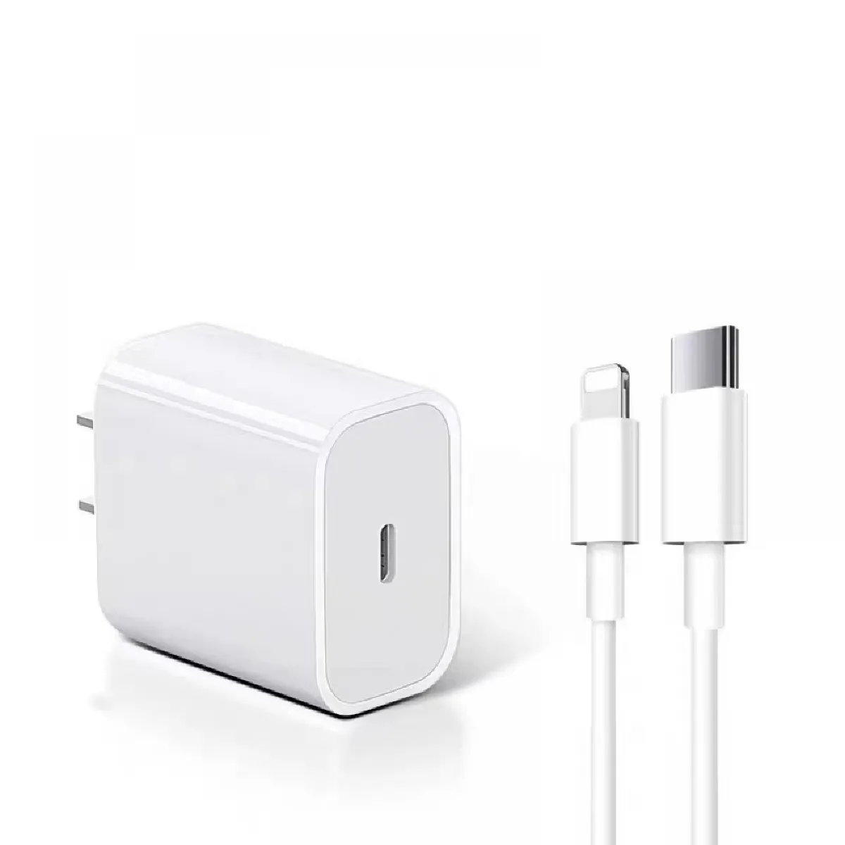 Chargeur iPhone charge rapide bloc chargeur mural Apple Type C avec câble USB C vers Lightning pour iPhone 14/13/12/12 Pro Max/11/Xs Max/XR/X, AirPods Pro(3 pieds)