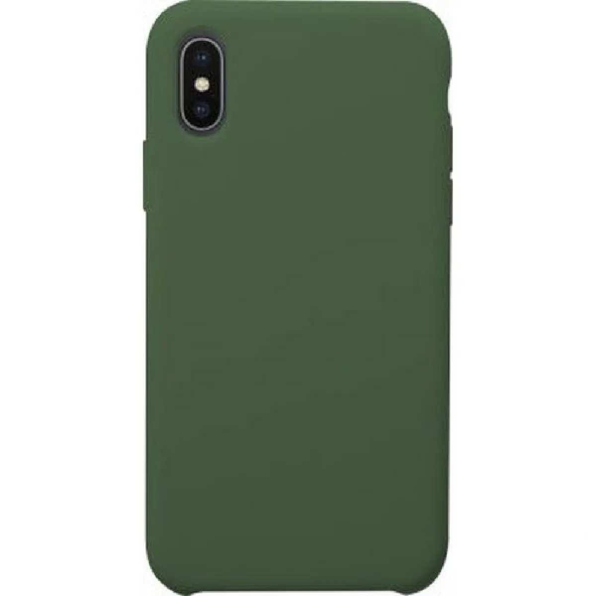 BigBen Connected Coque pour iPhone XS Max Rigide et Élégante en Silicone Soft Touch Vert