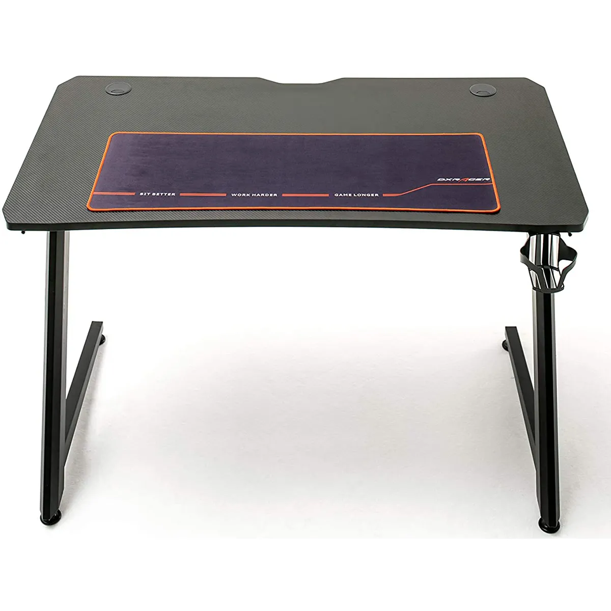 Table de jeu / bureau de jeu en métal coloris noir - Longueur 111 x Hauteur 75 x Profondeur 60 cm