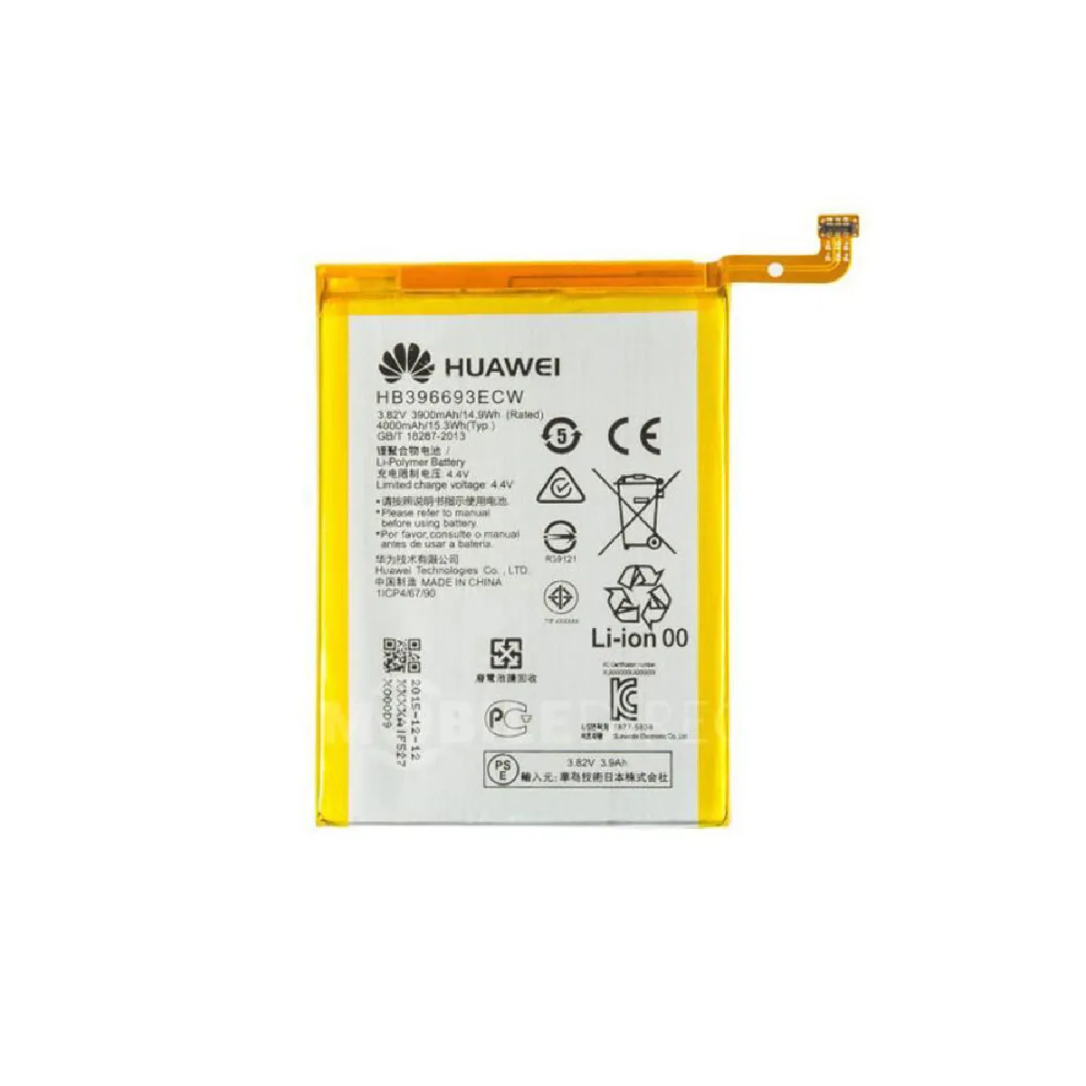 Batterie 3900mah 3.82V 14.9Wh Pour Huawei Huawei Mate 8