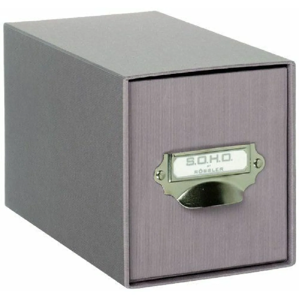 Rössler 1327452490 Boîte à CD avec tiroir S.O.H.O. 26,1 x 14,3 x 15,8 cm (Taupe) (Import Allemagne)