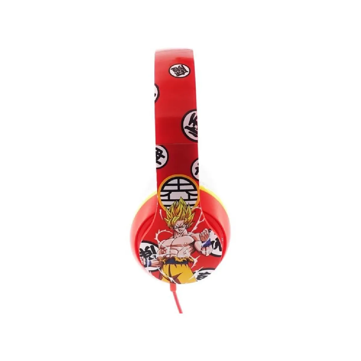 DRAGON BALL Z Casque audio enfant Goku et Vegeta Kio - Rouge