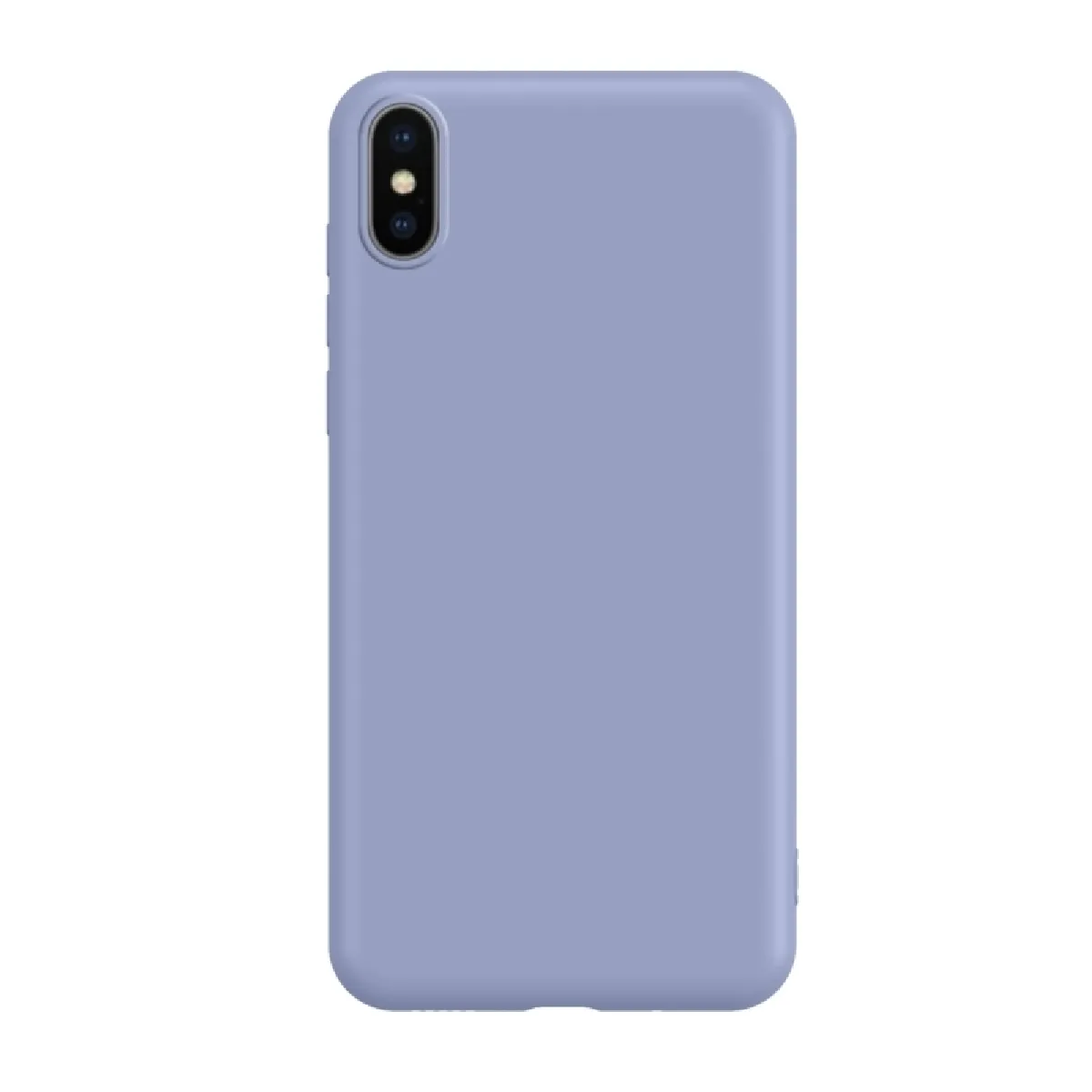 Coque Souple Ultra-mince liquide tout en silicone cas de téléphone portable tout matériel respectueux de l'environnement peut être lavé cas de pour iphone xs max gris