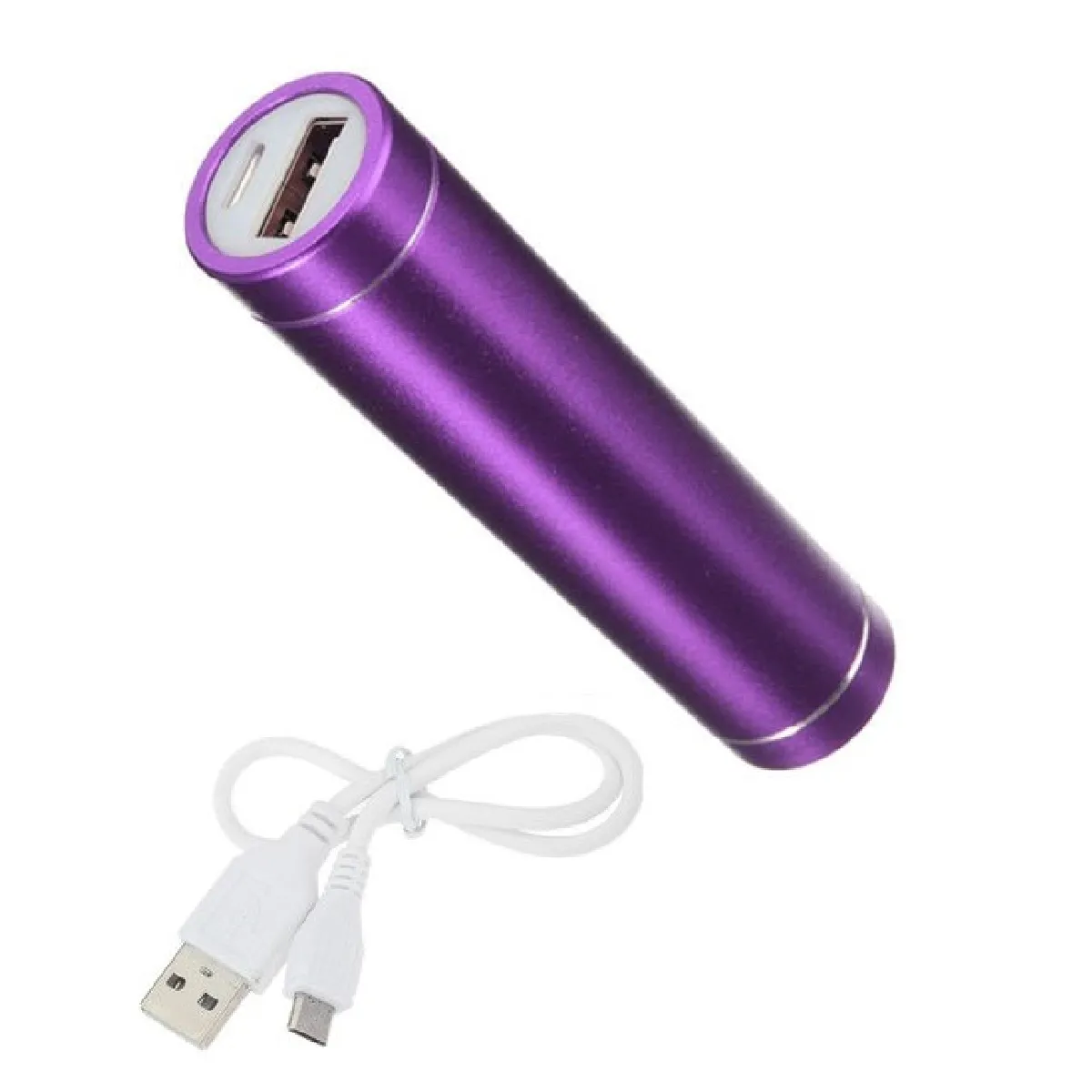 Batterie Chargeur Externe pour SAMSUNG Galaxy S20+ Power Bank 2600mAh avec Cable USB/Mirco USB Secours Telephone (VIOLET)