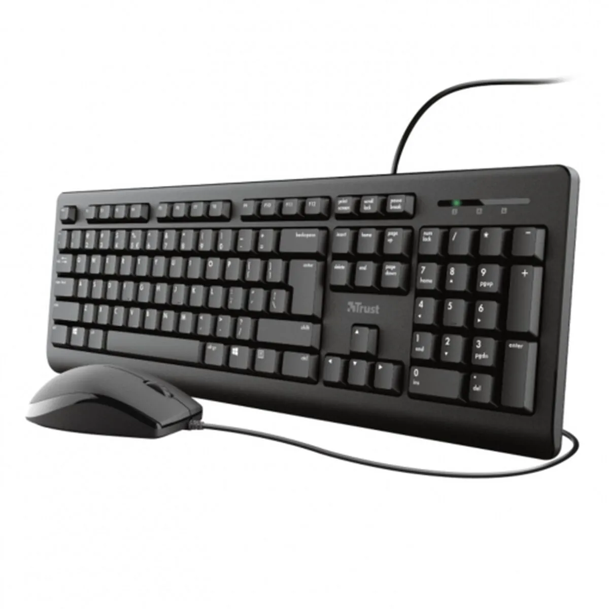 clavier et souris Trust 23972 PRIMO Noir