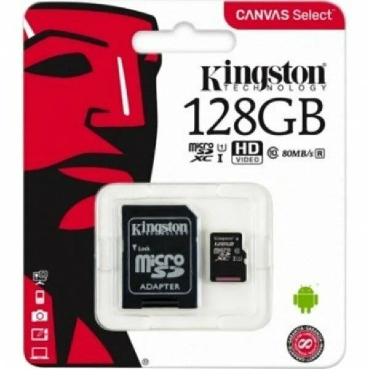 Carte mémoire micro SD 128GO Kingston Canvas -SDHC class 10