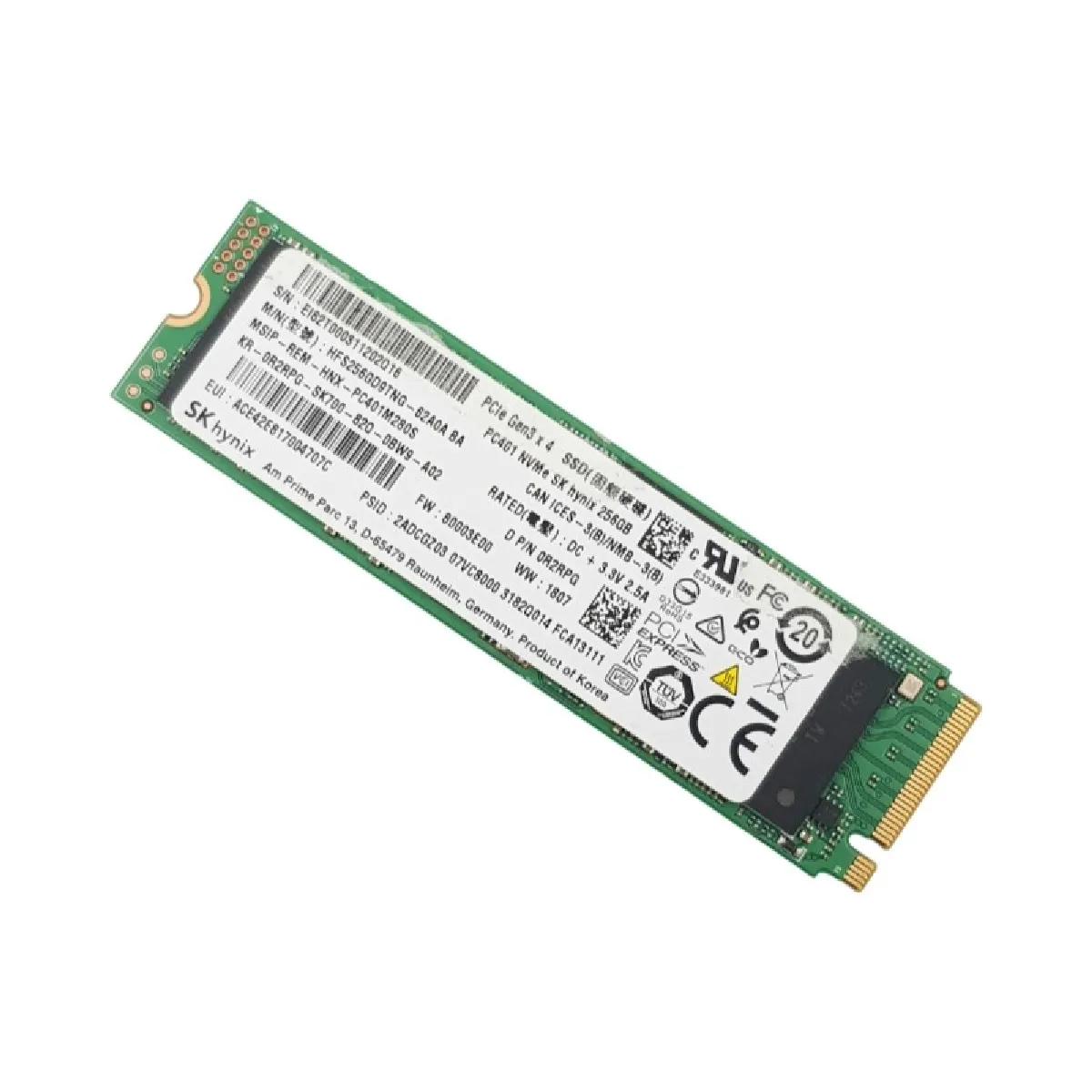 256Go SK Hynix HFS256GD9TNG-62A0A SSD NVMe M.2 2280 M 0R2RPG