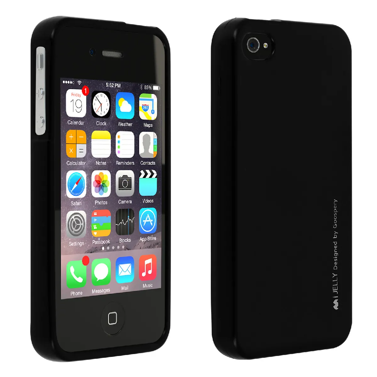 Coque Apple iPhone 4 / 4S Silicone Gel Flexible Résistant Ultra fine noir