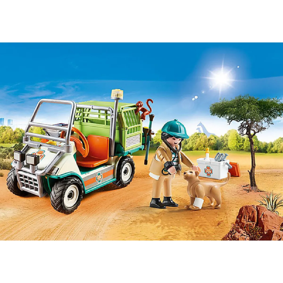 PLAYMOBIL - 70346 - Vétérinaire et véhicule tout terrain