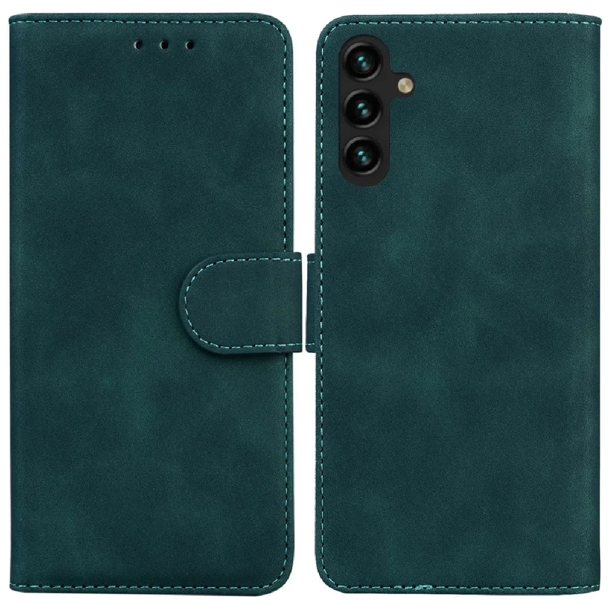 Etui en PU avec support pour votre Samsung Galaxy A14 5G - vert