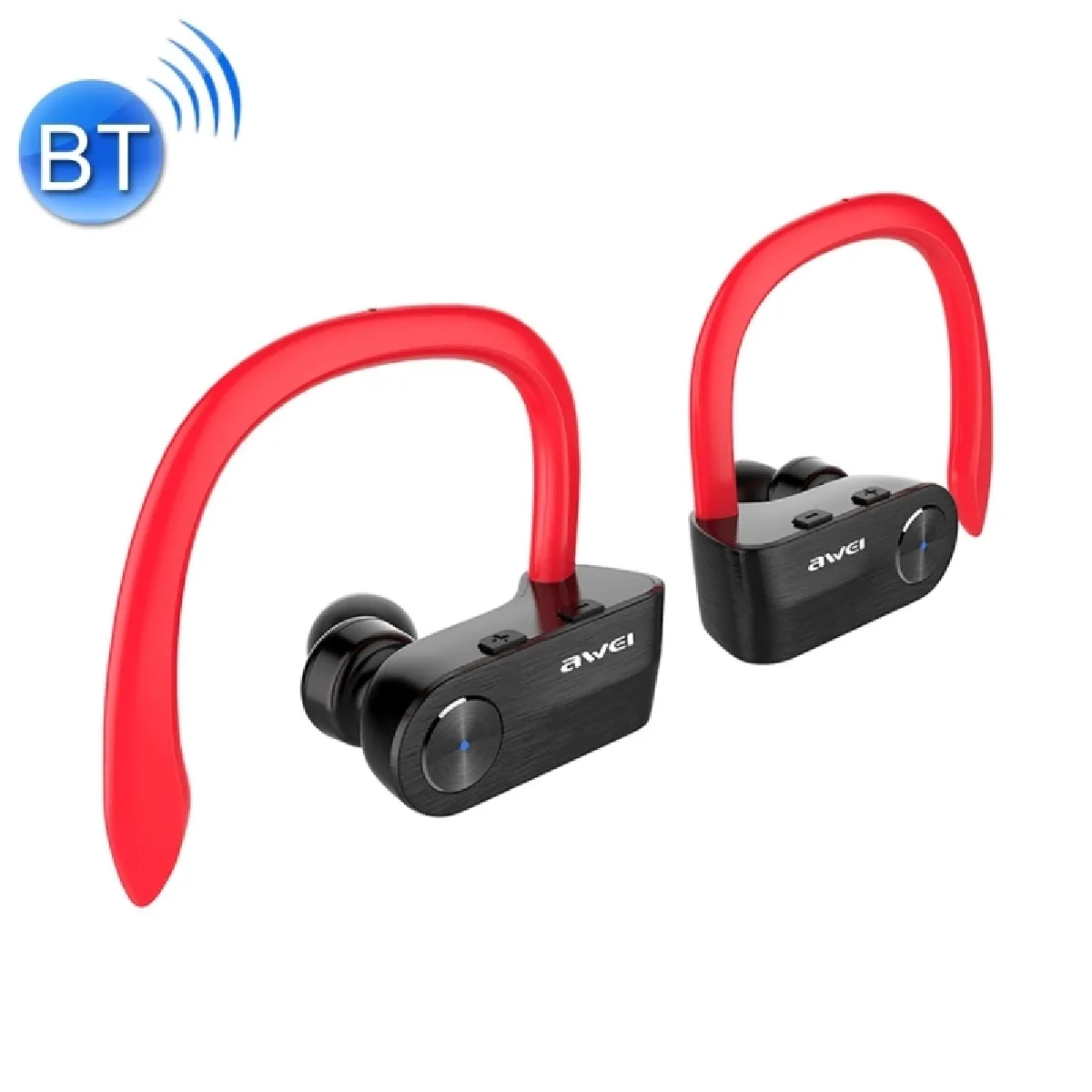 Oreillette Bluetooth rouge pour iPhone, Samsung, , Xiaomi, HTC et Autres Smartphones Sport Casque Étanche Sans Fil V4.2 Intra-auriculaire Stéréo Écouteur, Soutien TWS,