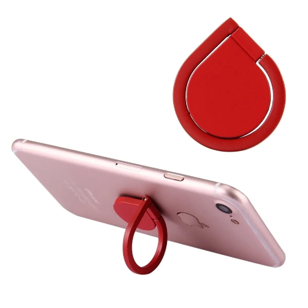 Support Holder rouge pour iPhone / / Samsung / HTC / Sony / Téléphone Mobile LG Universel 360 Degrés de Rotation de de l'eau Style Anneau de Stand,