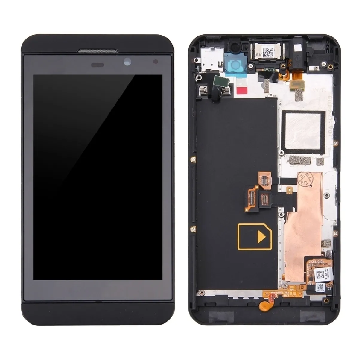 Pièce détachée noir pour BlackBerry Z10 4G pièce détachée LCD Écran + Tactile Digitizer Assemblée avec Cadre