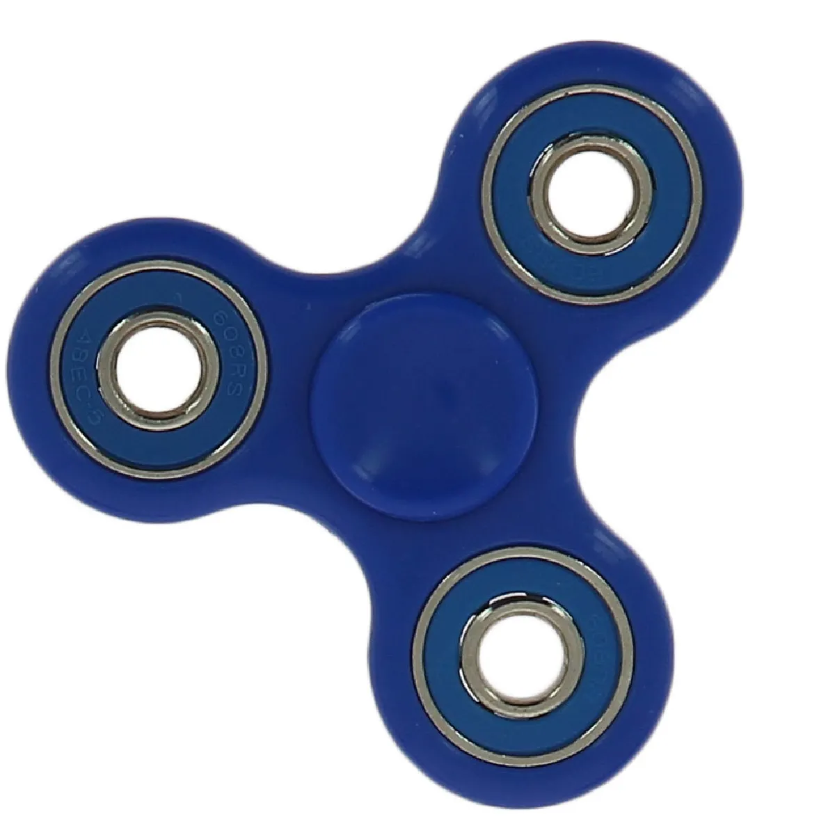 Hand Spinner jeu roulement a billes anti Stress - ABEC - Tri-Spinner Toy Metal Bearing Focus (Bleu / bleu) ...