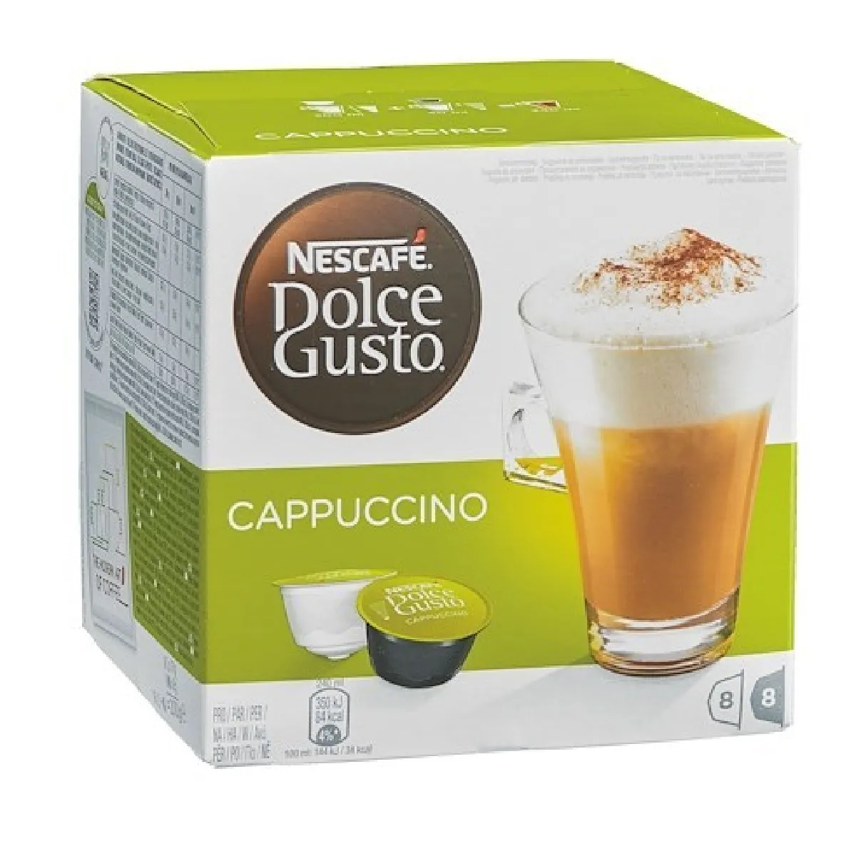 Cappuccino Nescafé en capsules pour Dolce Gusto - Boîte de 8