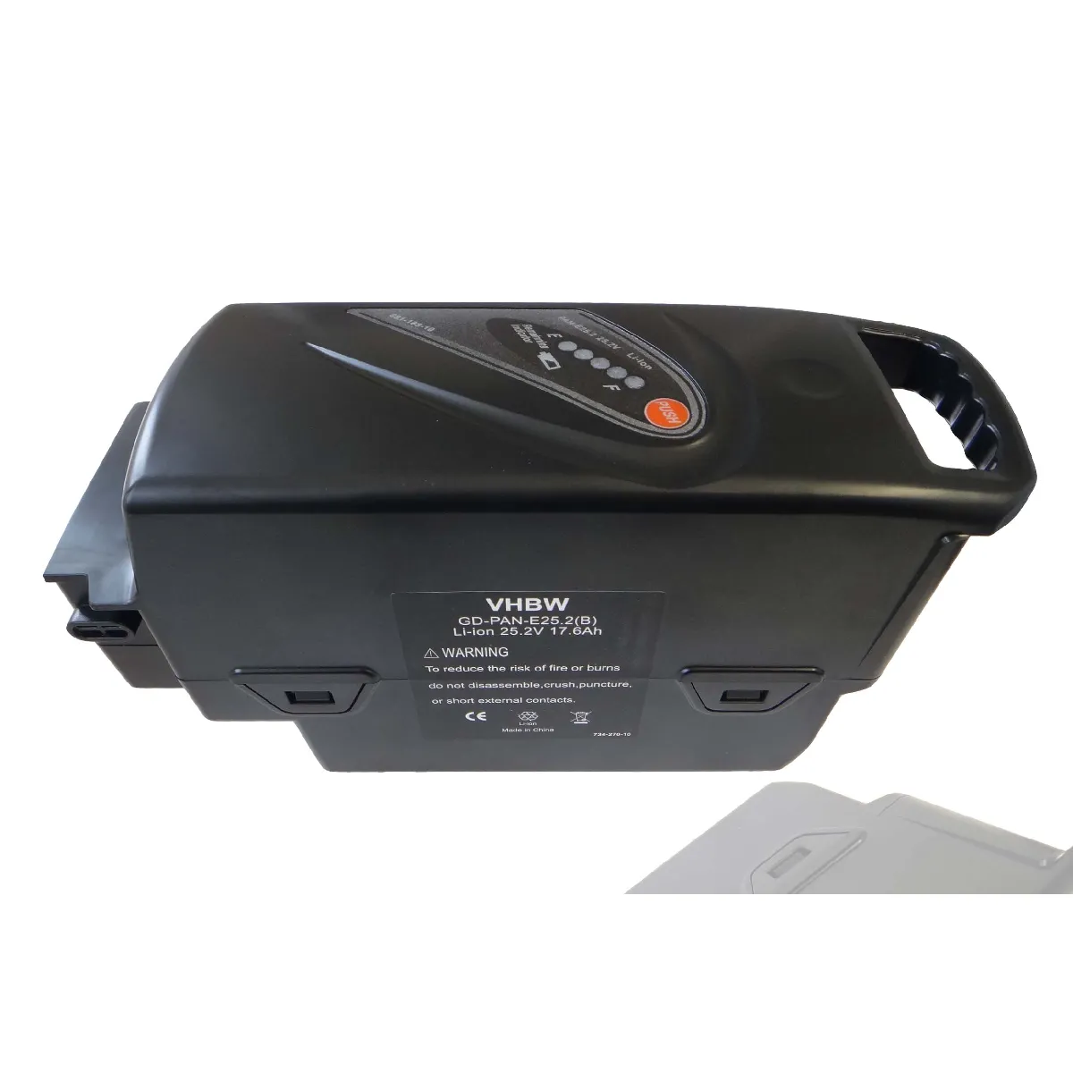 vhbw batterie compatible avec Panasonic Flyer S Eco 26", S Eco 28", S Street 26", S Street 28" E-bike (17600mAh, 25,2V, Li-ion)