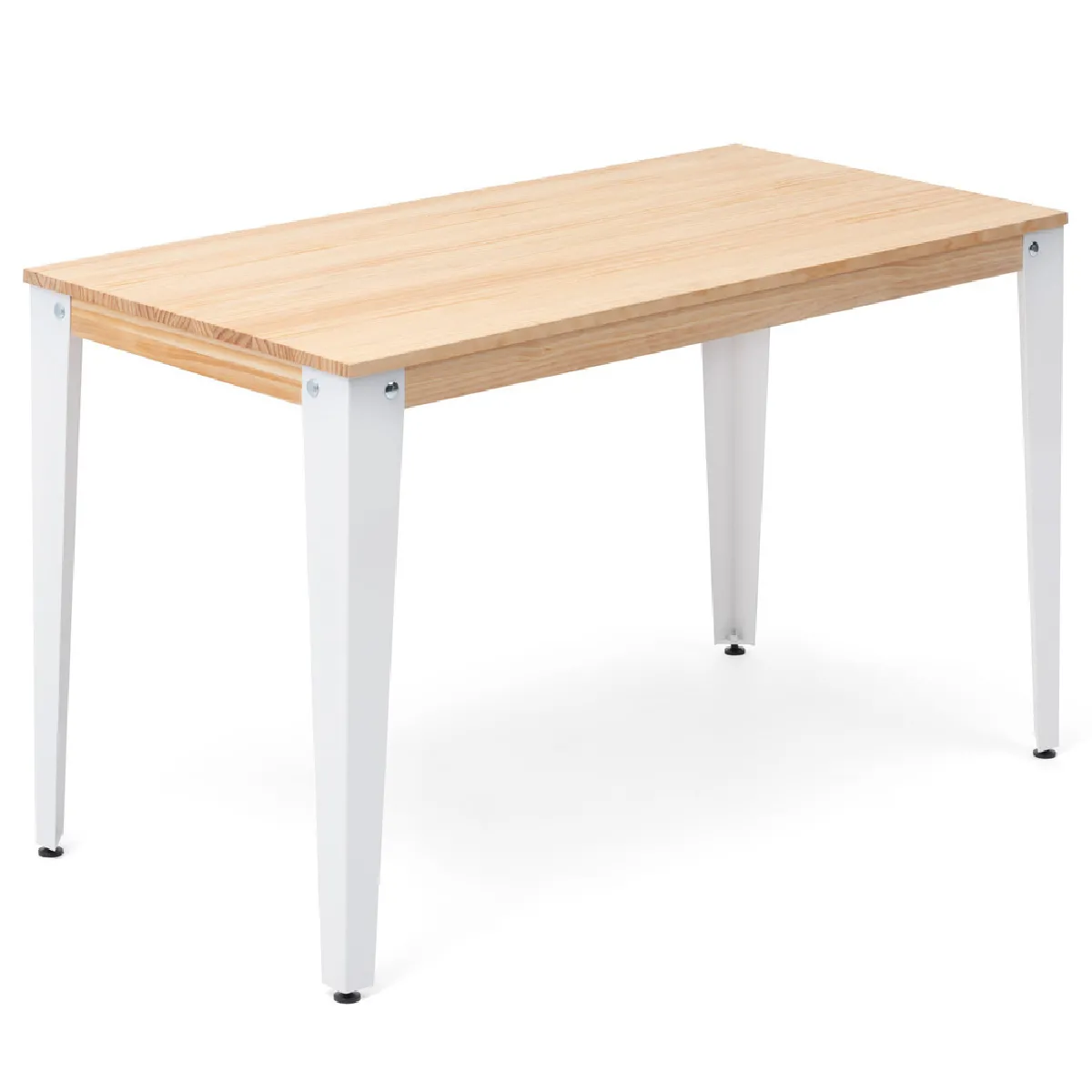 Table bureau Lunds 140x60 Blanc-Naturel