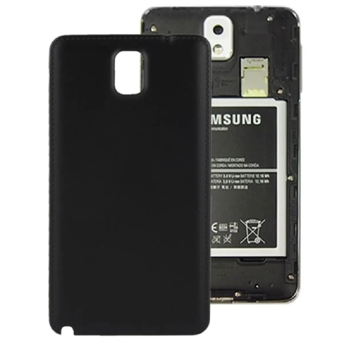 Coque arrière noir pour Samsung Galaxy Note III / N9000 Cache batterie de remplacement en plastique