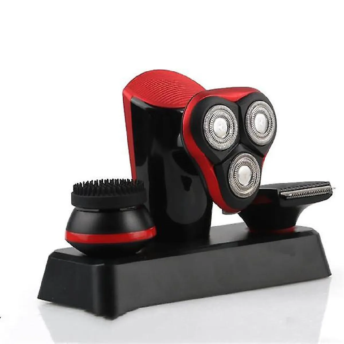 Rasoir electrique chauve rasoir 3D barbe tondeuse homme retouche ensemble squelette ciseaux auto chauve coupe de cheveux machine à raser coupe (UK plug)