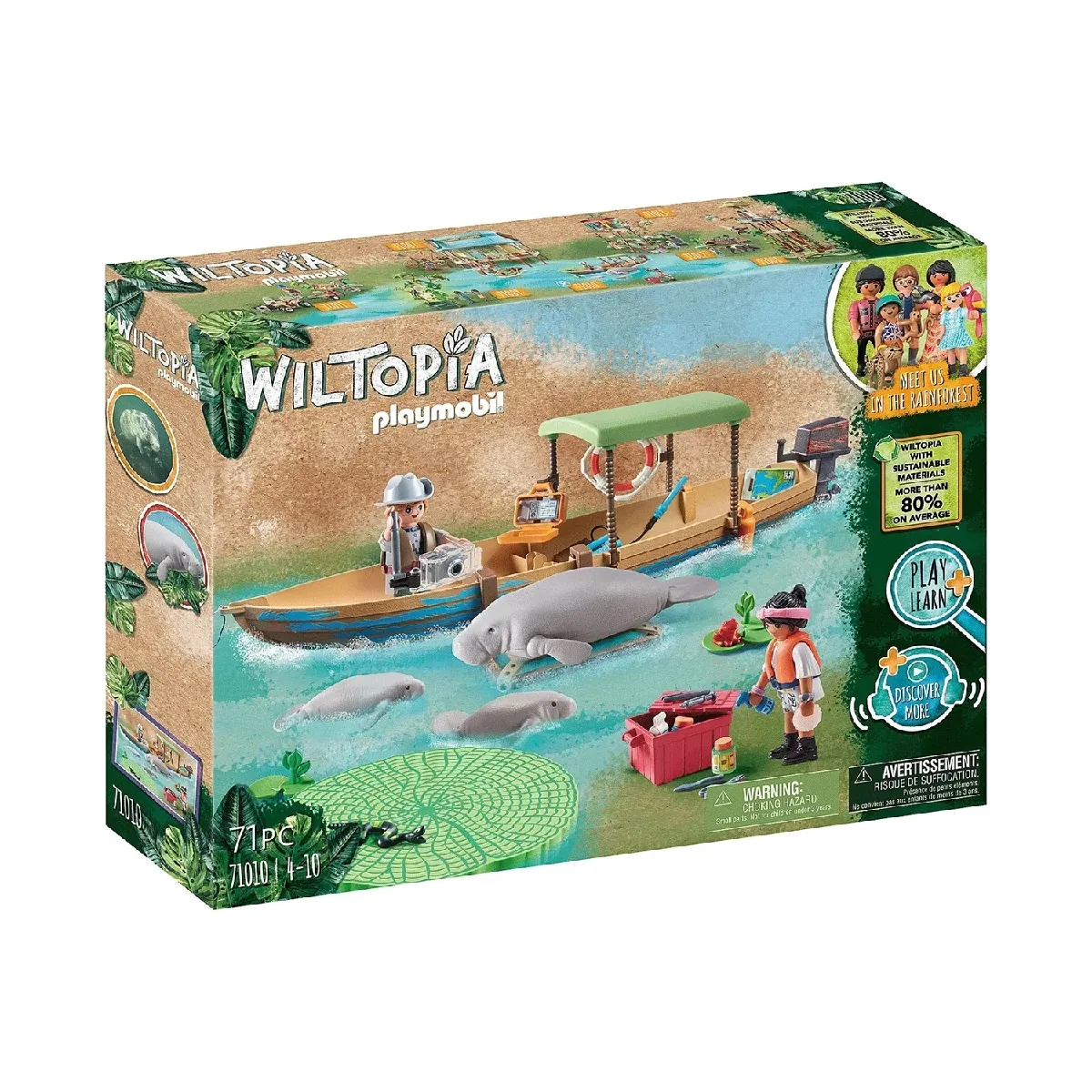 Wiltopia Pirogue et lamantins