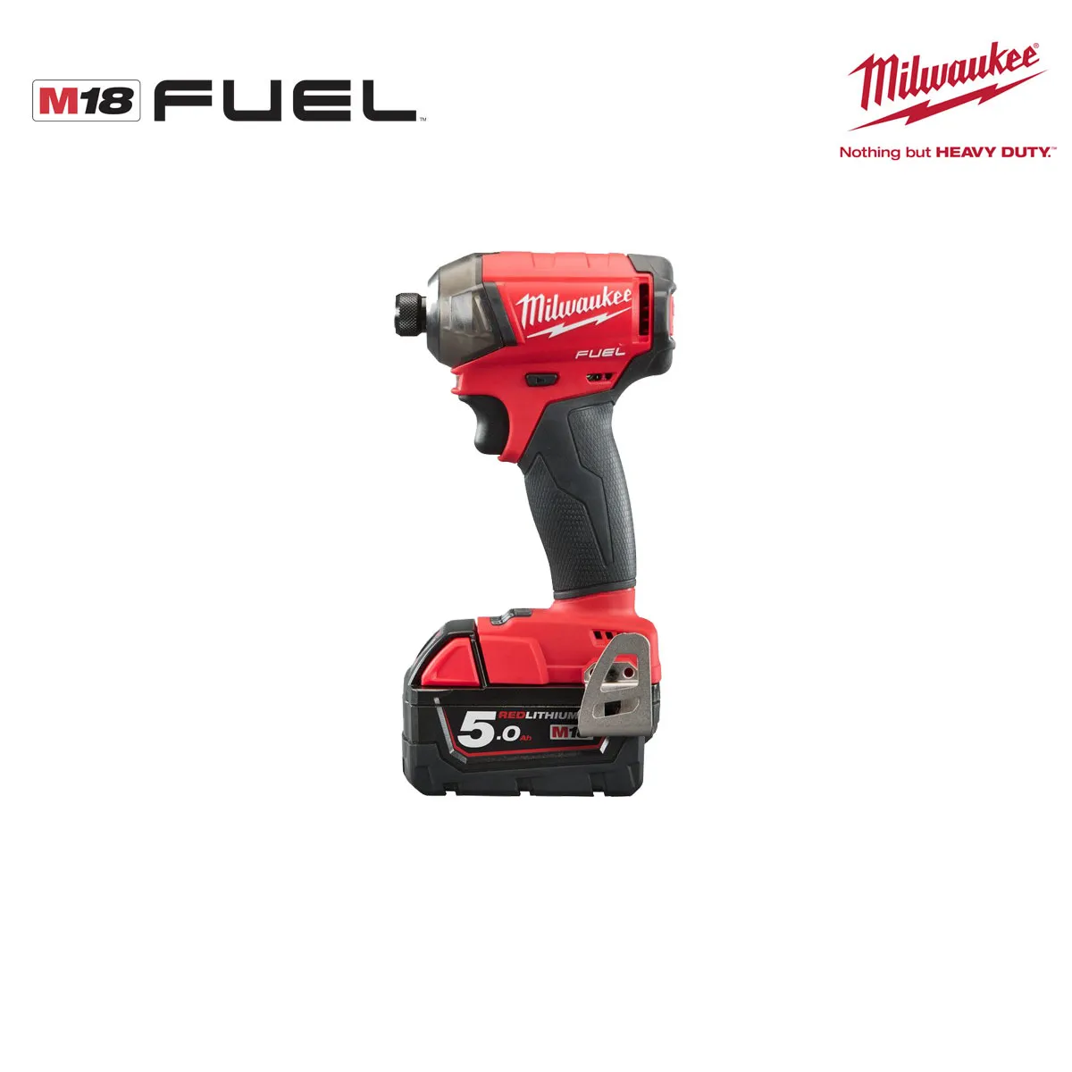 Visseuse à choc silencieuse MILWAUKEE FUEL M18 FQID-502X - 2 batteries 18V 5.0Ah - 1 chargeur rapide M12-18FC 4933451790