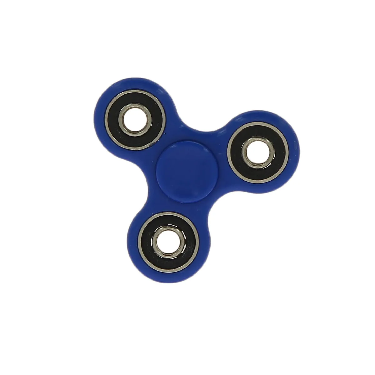 Hand Spinner jeu roulement a billes anti Stress - ABEC - Tri-Spinner Toy Metal Bearing Focus (Bleu / noir)