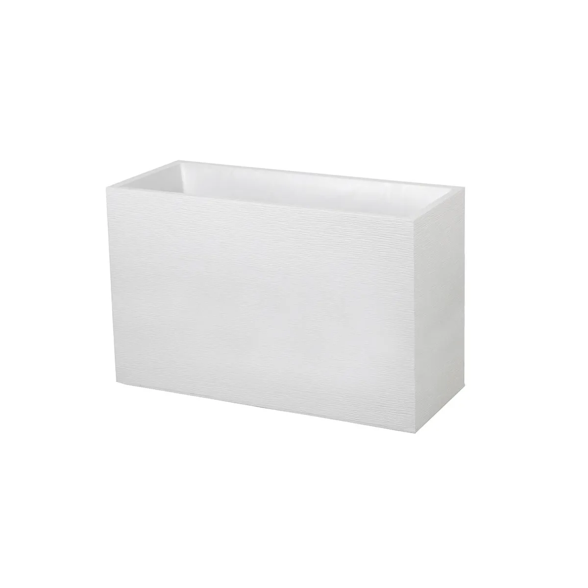 Jardinière Muret Graphit 99,5 x 39,5 x 60 cm - 116 L - Blanc cérusé