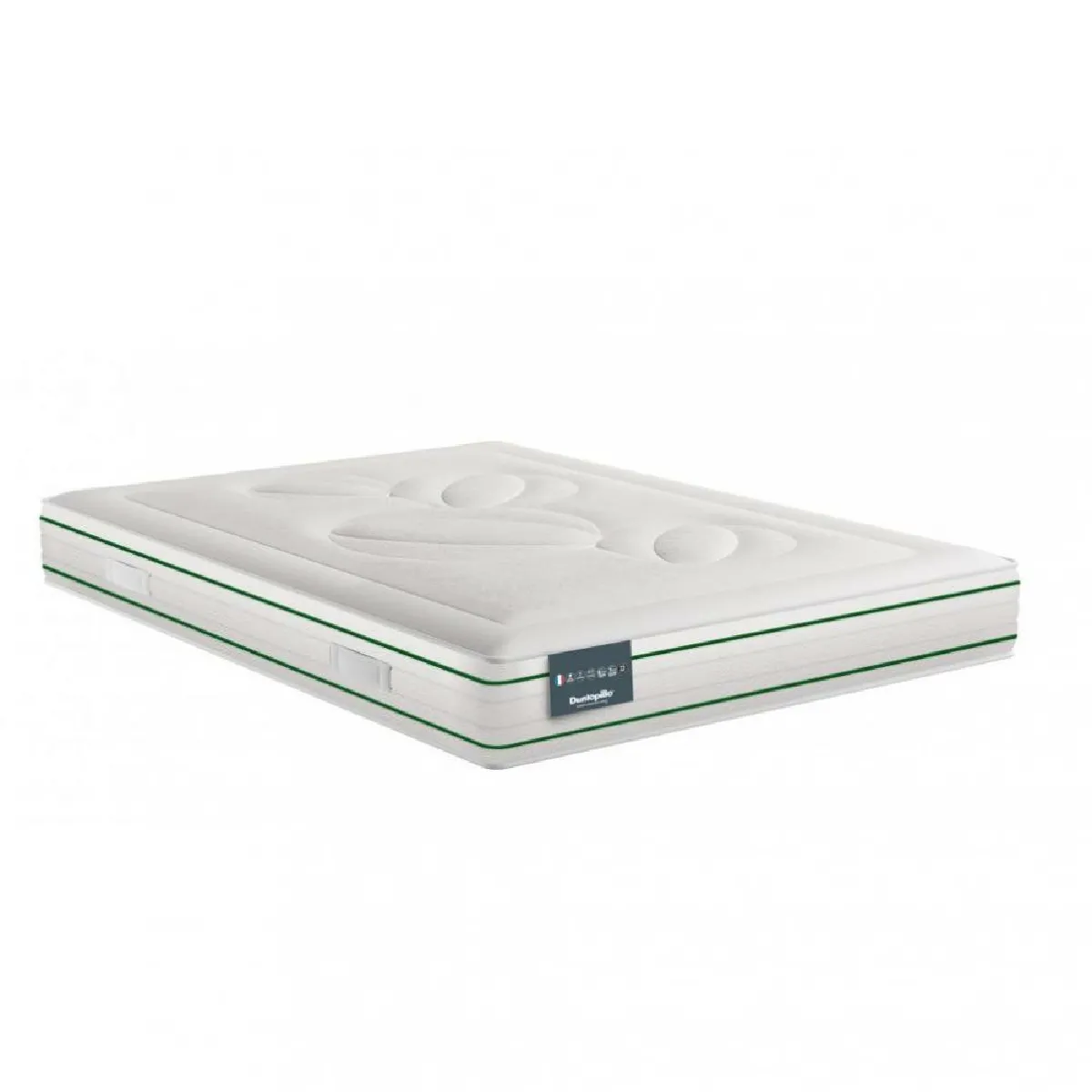 Matelas Dunlopillo EUGEN 7 140 x 200 x 22 cm mousse 14 cm 100% Latex accueil moelleux soutien ferme