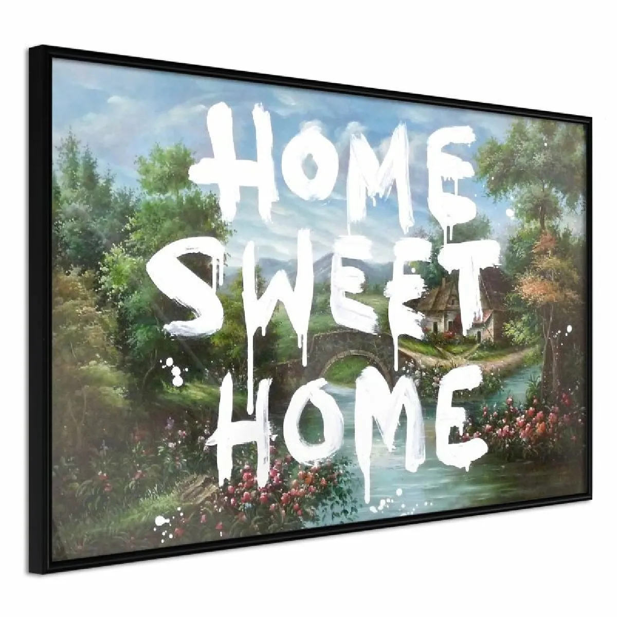 Affiche Murale Encadrée There's No Place Like Home 60 x 40 cm Noir