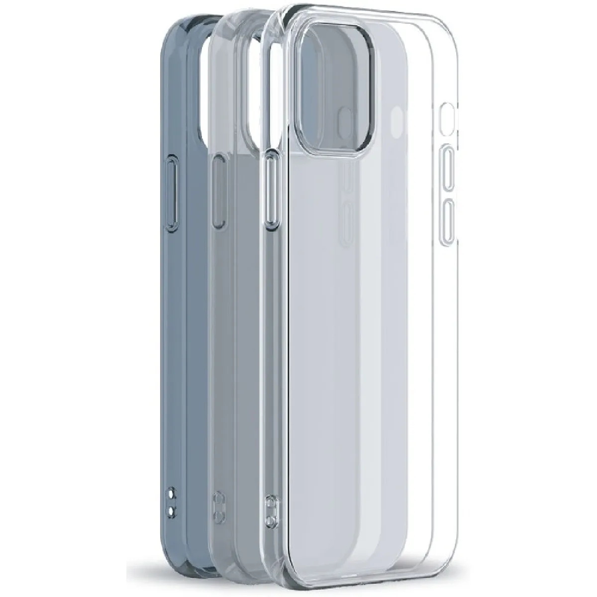 Myway Pack 3 coques pour iPhone 12/12 Pro Souple Transparent