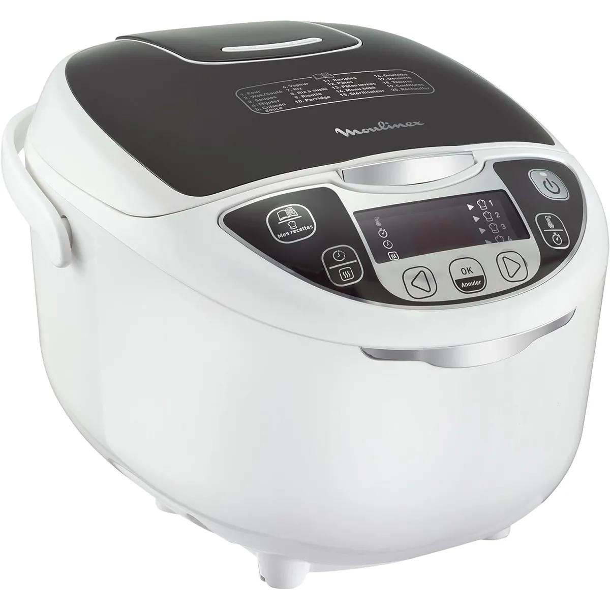 Multicuiseur 25en1 5l 750w blanc - mk708e10 - MOULINEX