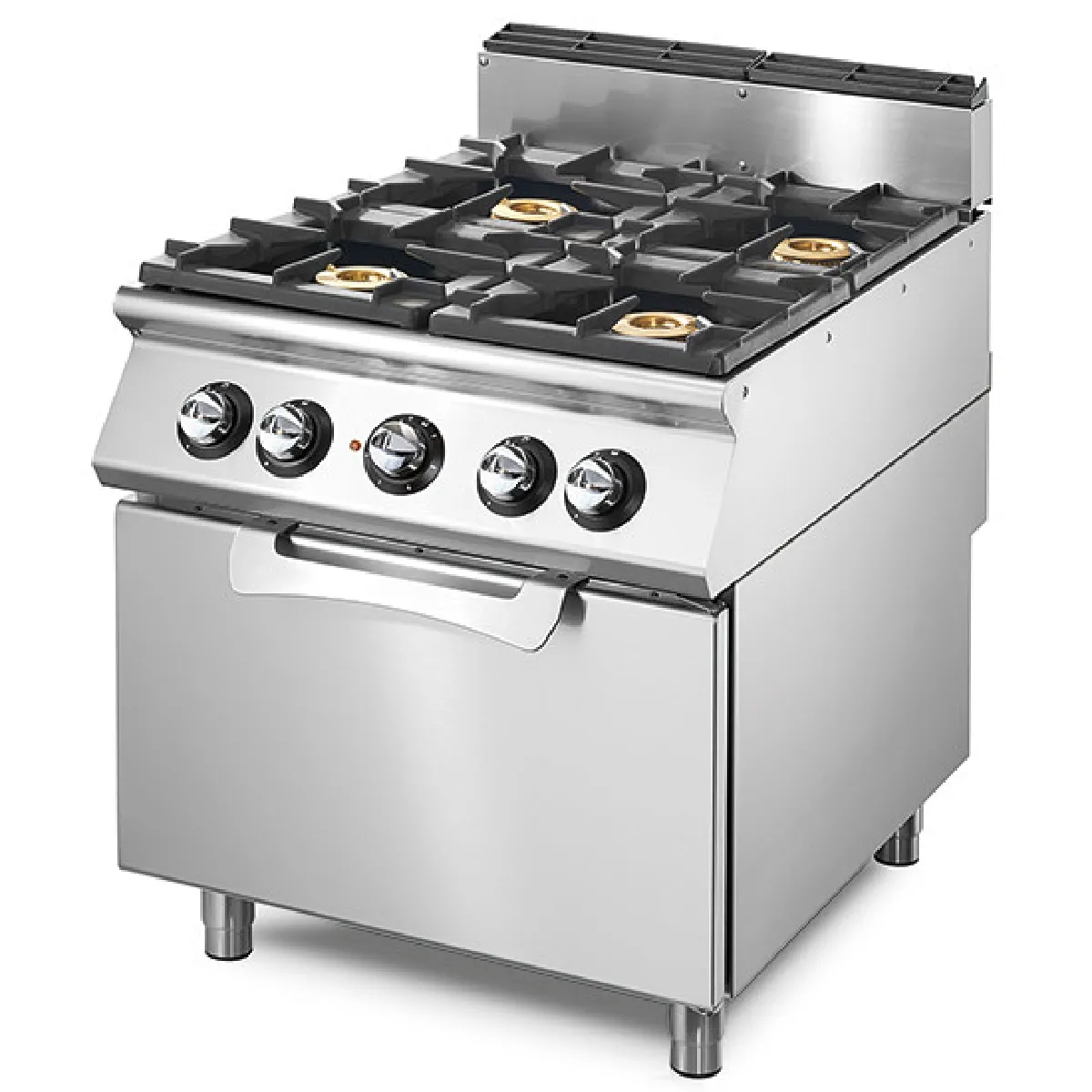 Cuisinière gaz sur four électrique statique GN 2/1, 4 brûleurs- Virtus - VS7080CFGE