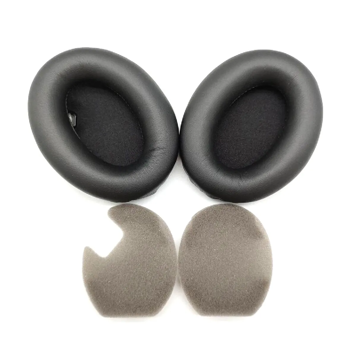 Coussinets d'oreille, Oreillette de Remplacement pour SONY Sony MDR-1000X WH-1000XM2 M3 M4 jeu de faisceaux de tête 1000XM4 cache-oreilles noirs (avec coton)