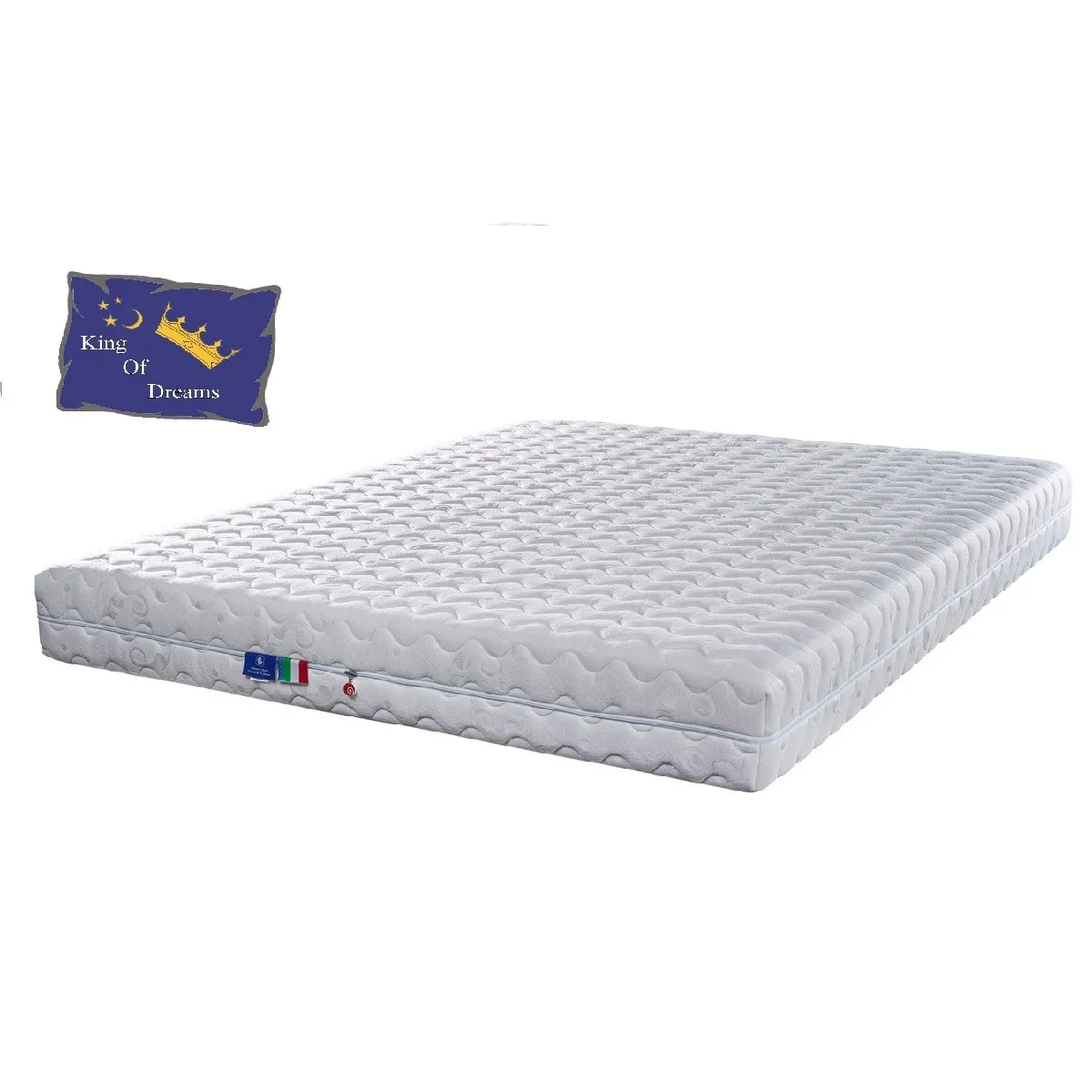 Matelas 20cm 160x190 Souple pour Sommier Articulé - Indéformable - Déhoussable + Protège Matelas + Oreiller Mémoire OFFERTS 160 190