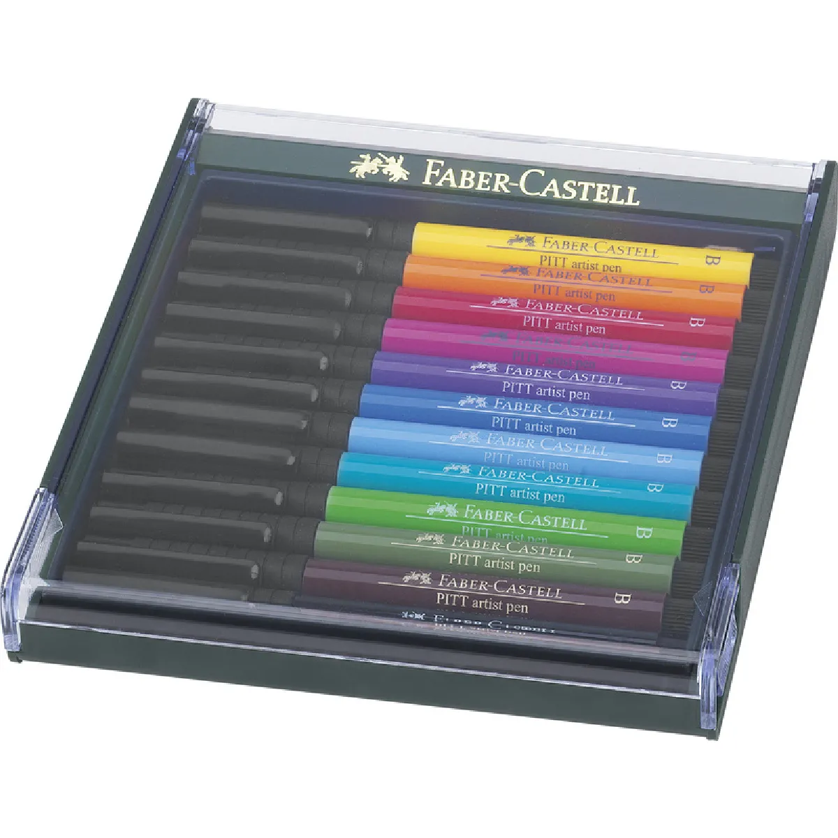 FABER-CASTELL Feutre PITT artist pen, ètui de 12 ()