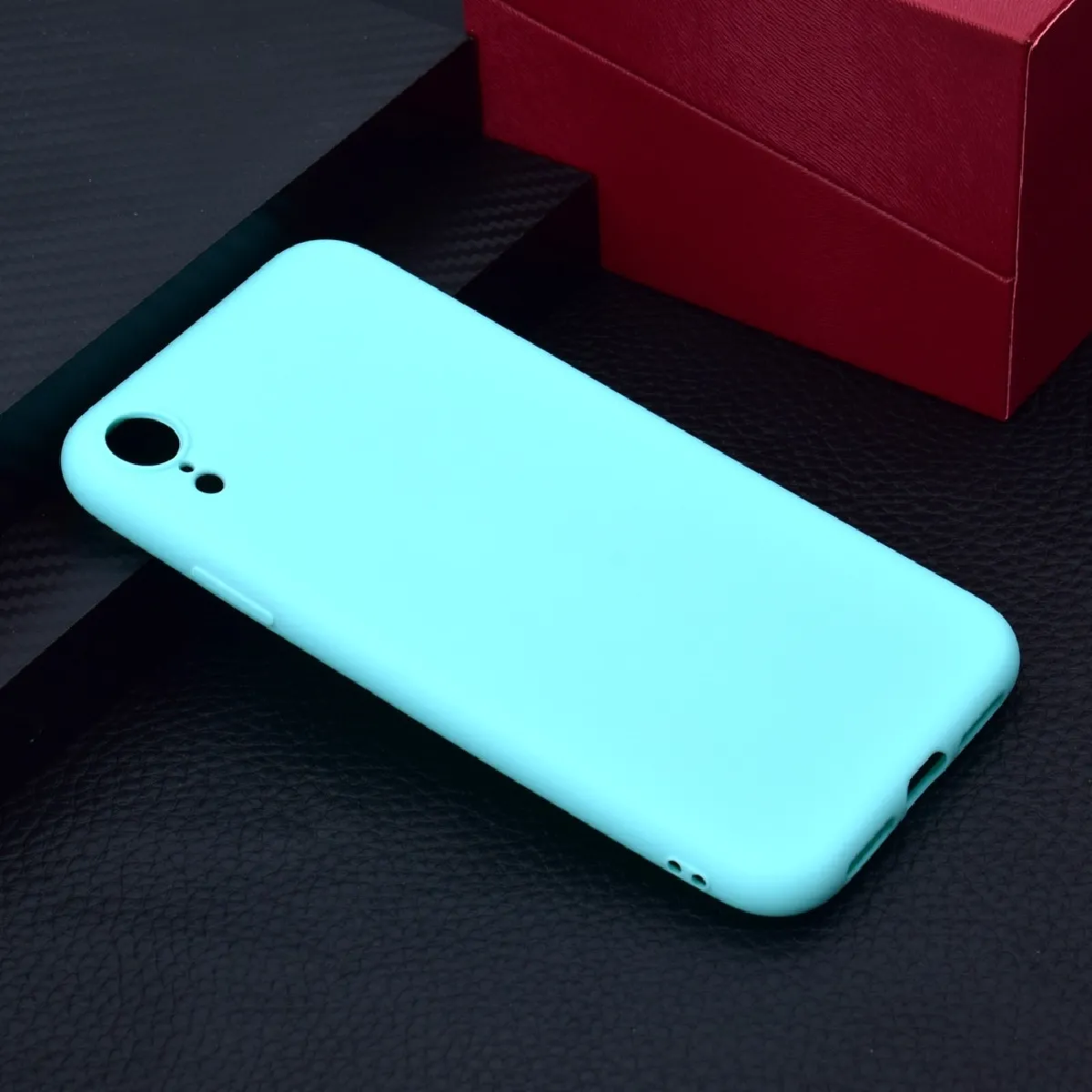 Coque Souple Pour en TPU Candy Colorée iPhone XR Vert