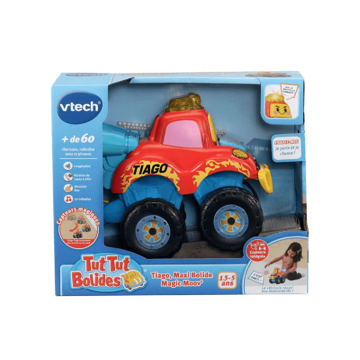 Vtech Tut Tut Bolides - Tiago, Maxi Bolide Magic Moov'