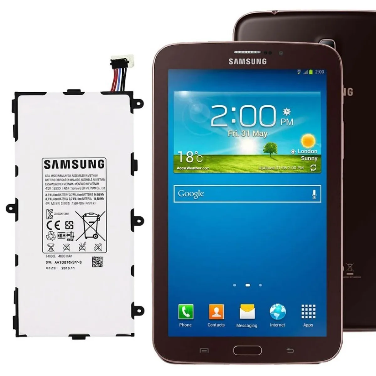 Batterie d'origine Samsung T4000E T4000C T4005C Samsung Galaxy Tab 3 P3200 SM-T210 SM-T211 SM-T215