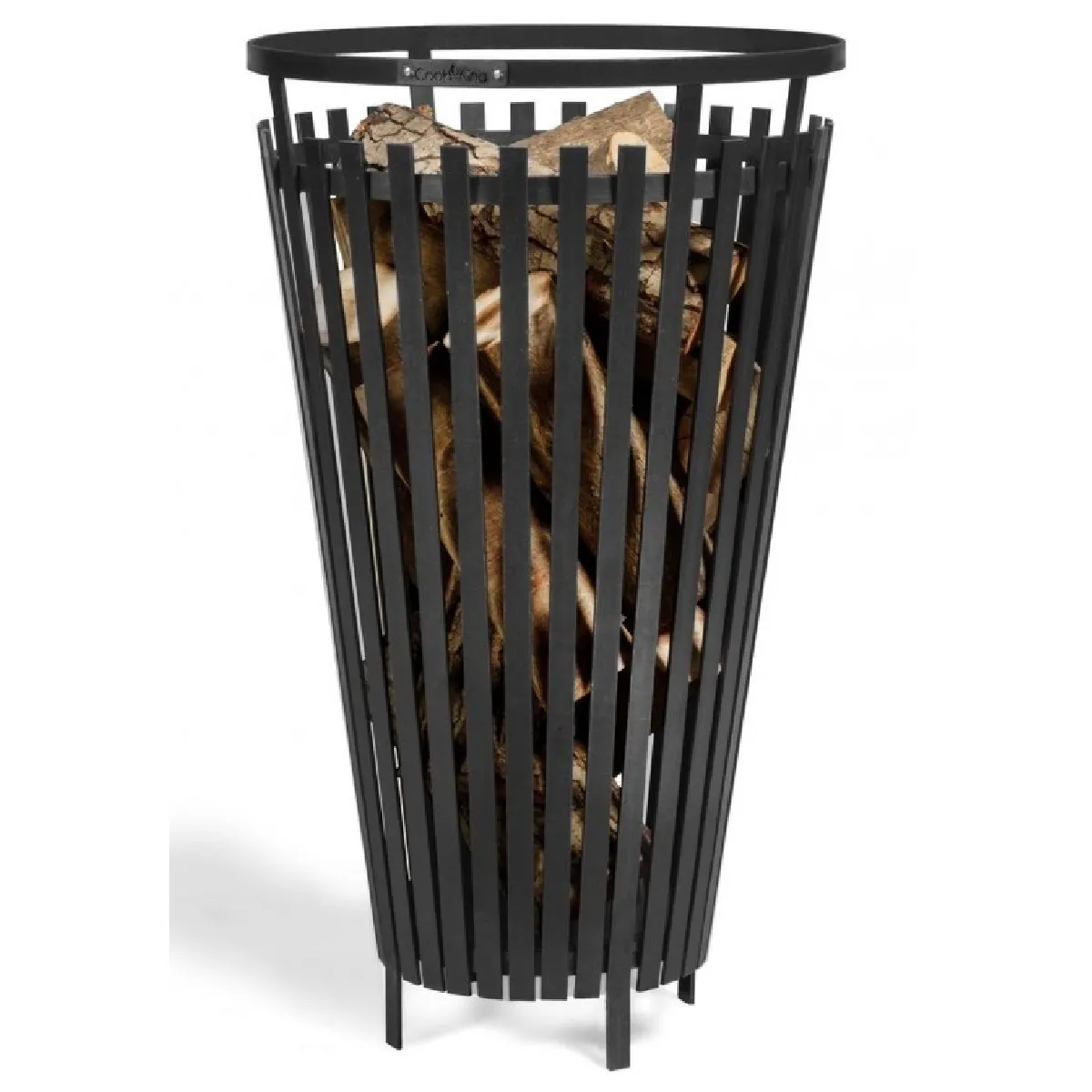 Chauffe terrasse, braséro en acier noir FLAME Ø 40 cm - Sans