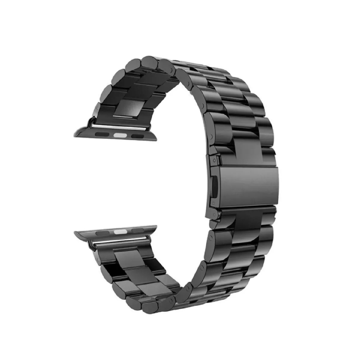 YP Select Bracelet de montre, bracelet de montre-bracelet de remplacement en acier inoxydable pour montre Apple Watch série 4 noir 44mm