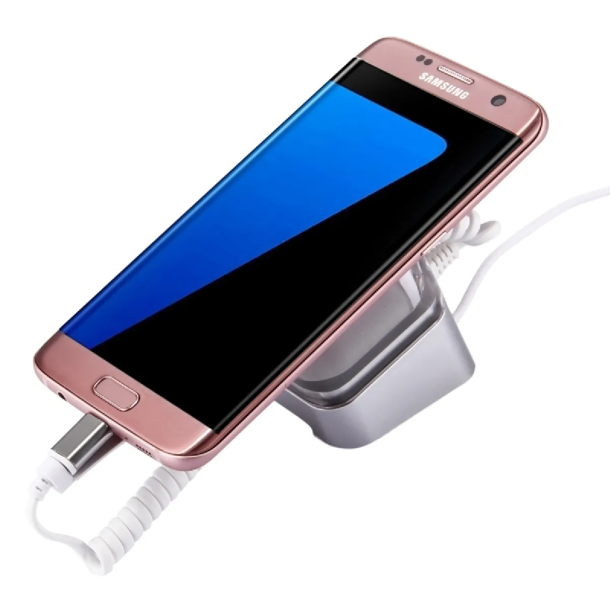 Support Holder pour Galaxy de Samsung, , HTC, LG, Google, Xiaomi et les Smartphones avec le port micro d'USB Présentoir d'alarme anti-vol de téléphone portable avec la télécommande