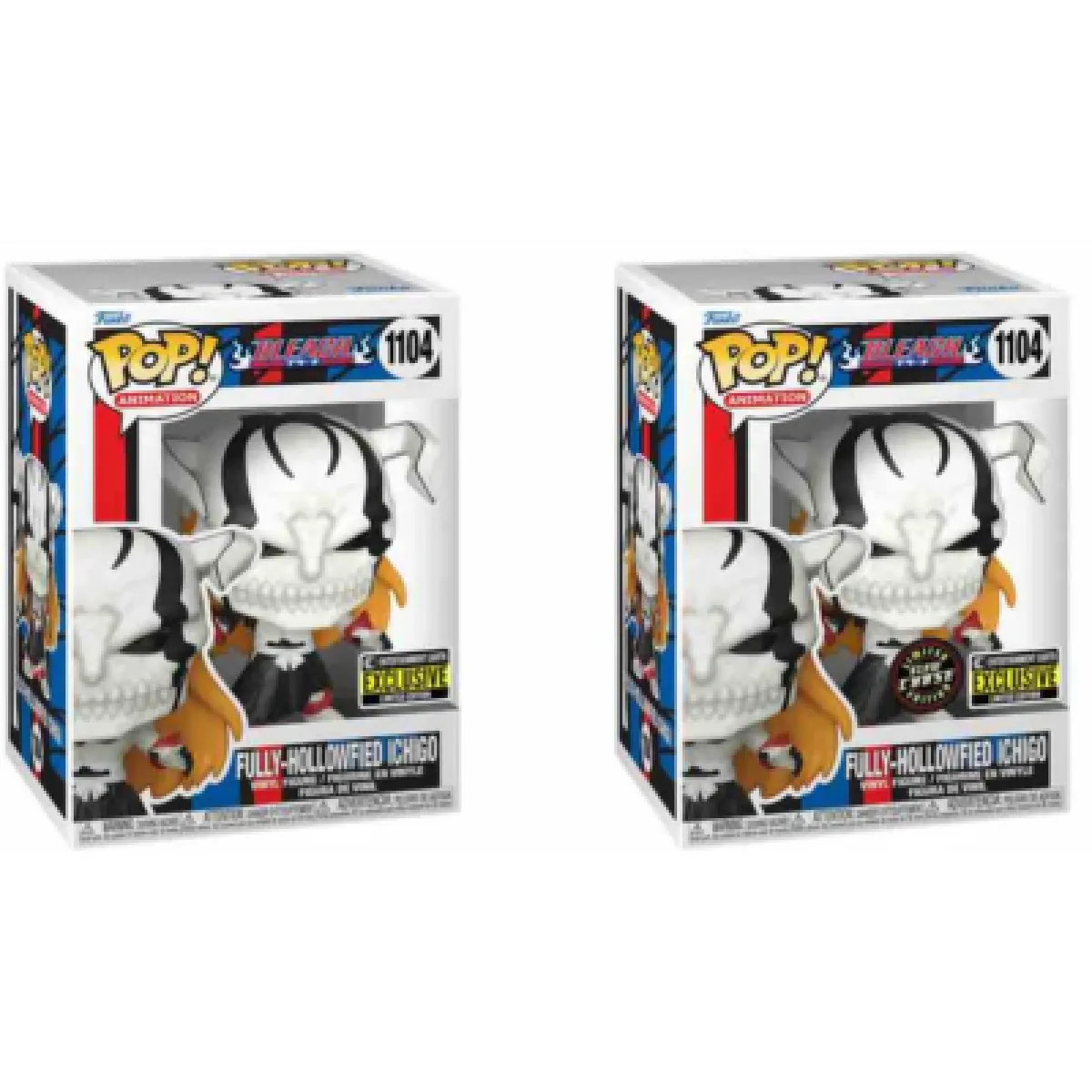 Funko POP Animation Bleach entièrement creux Ichigo exclusif et Chase Bundle 1104