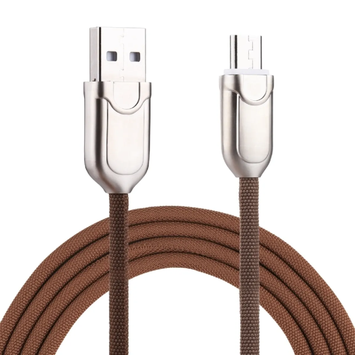 Câble marron pour Samsung Galaxy S7 et S7 Edge / LG G4 / Huawei P8 / Xiaomi Mi4 autres smartphones 1m 2A Micro USB vers USB 2.0 de chargeur de synchronisation rapide de données