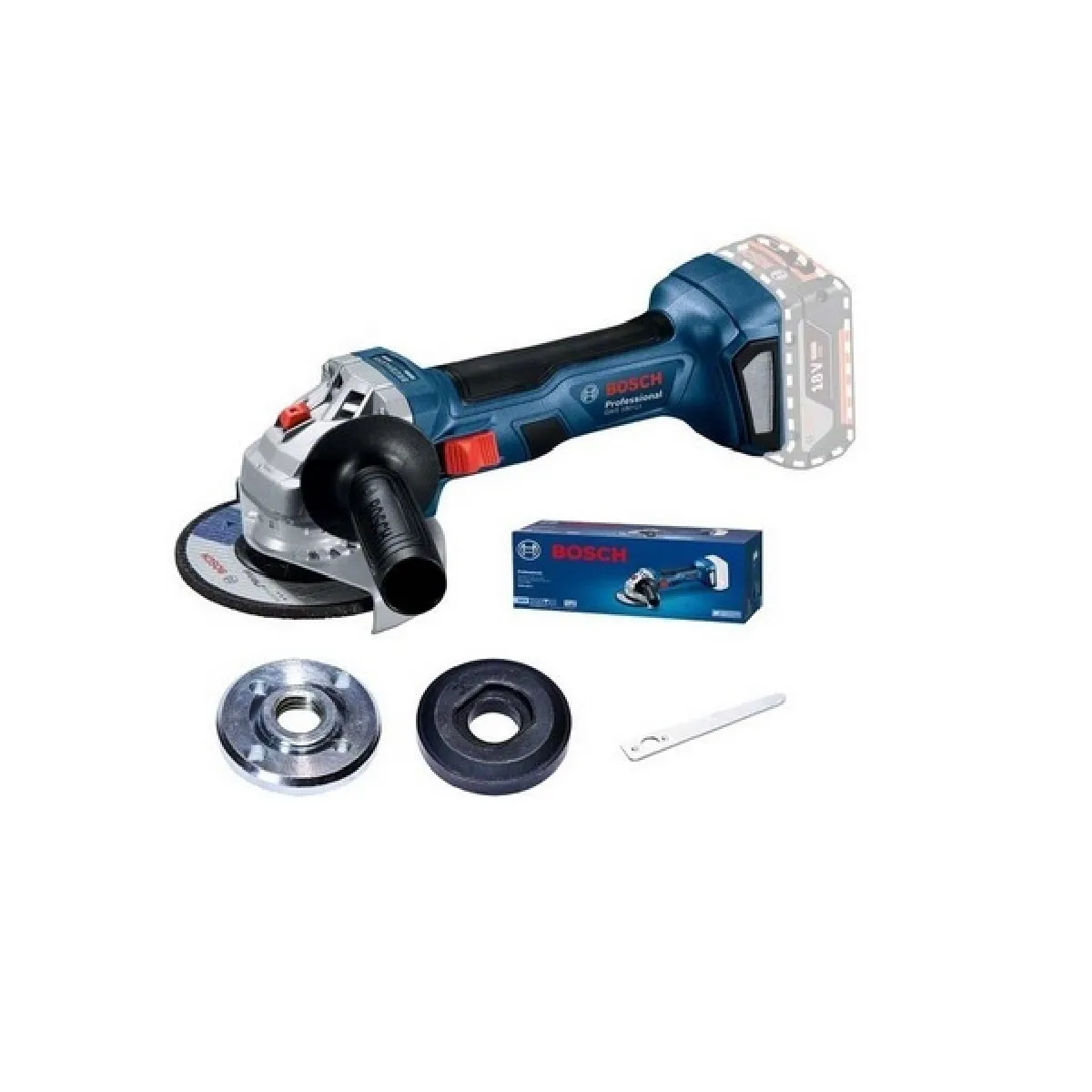 Bosch - Meuleuse d'angle 18V Li-Ion 115 mm sans batterie ni chargeur - GWS180-LI - 06019H9022