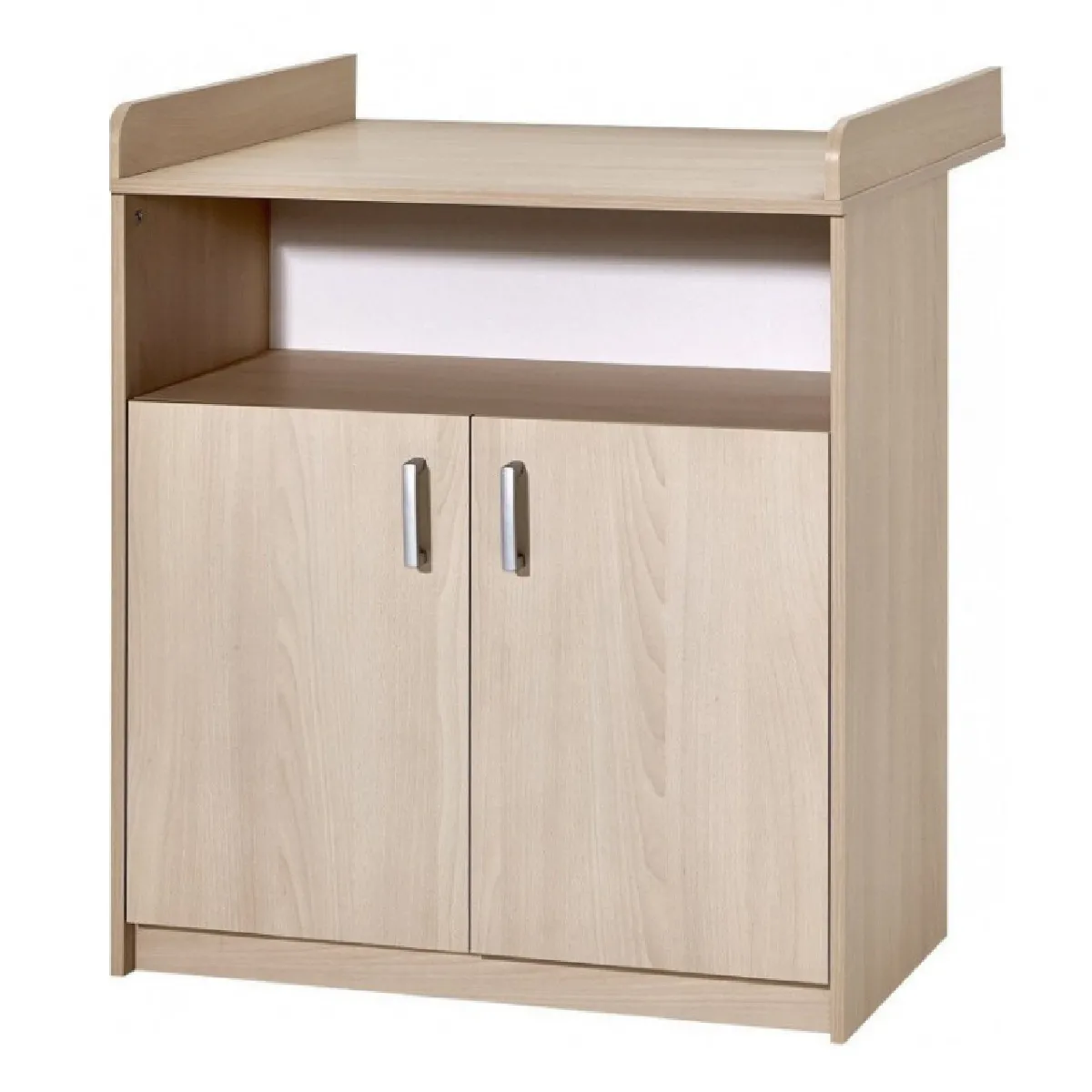 Commode avec plan à langer bois hêtre clair Classic Buche L 78 x H 94 x P 41/68 cm